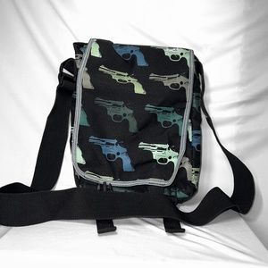 Andy Warhol Pistol Print Messenger Bag Y2K Emo 2000’s Hot Topic